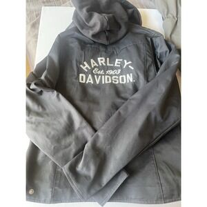 Harley Davidson Woman's Jacket Blue And Black